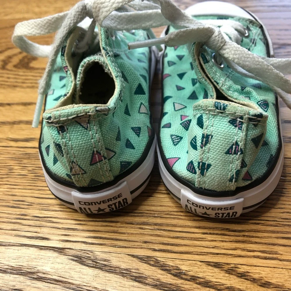 Converse Chuck Taylor All Star Sneakers Low Top Mint Triangles - Picture 3 of 7